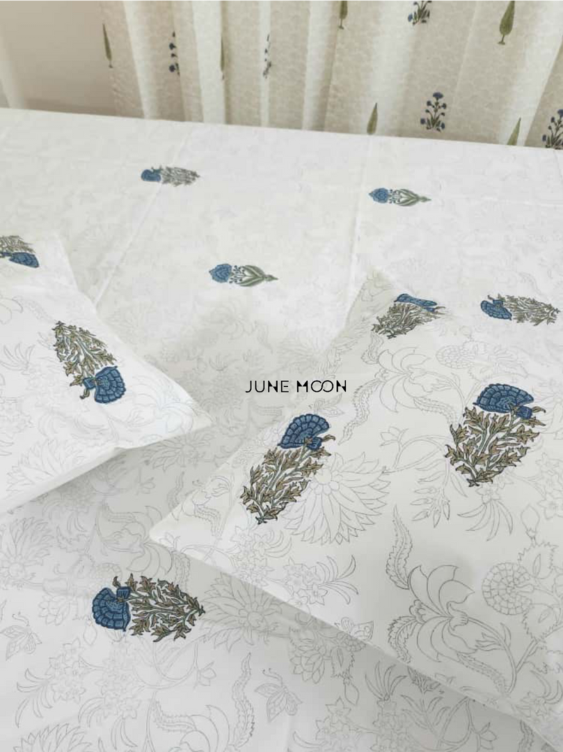 Sitaara - Block Printed Bedsheet Set