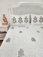 Load image into Gallery viewer, Uphaar - Block Printed Bedsheet Set (Thick Cotton)
