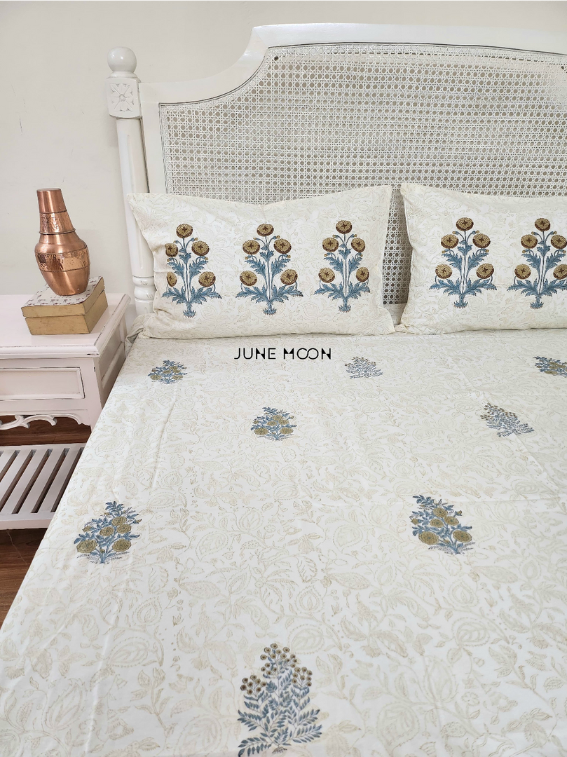 Uphaar - Block Printed Bedsheet Set (Thick Cotton)