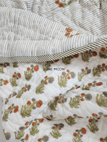 Load image into Gallery viewer, Warm Roses - Block Printed Muslin Quilt
