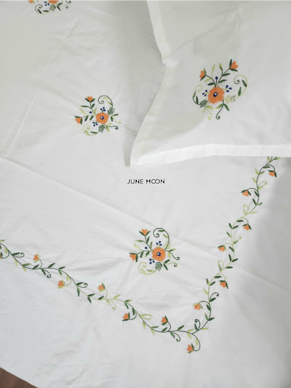 Ginger - Embroidered Bedsheet Set