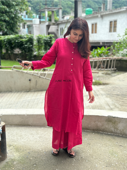 Molly Kurta Set - Linen Blend
