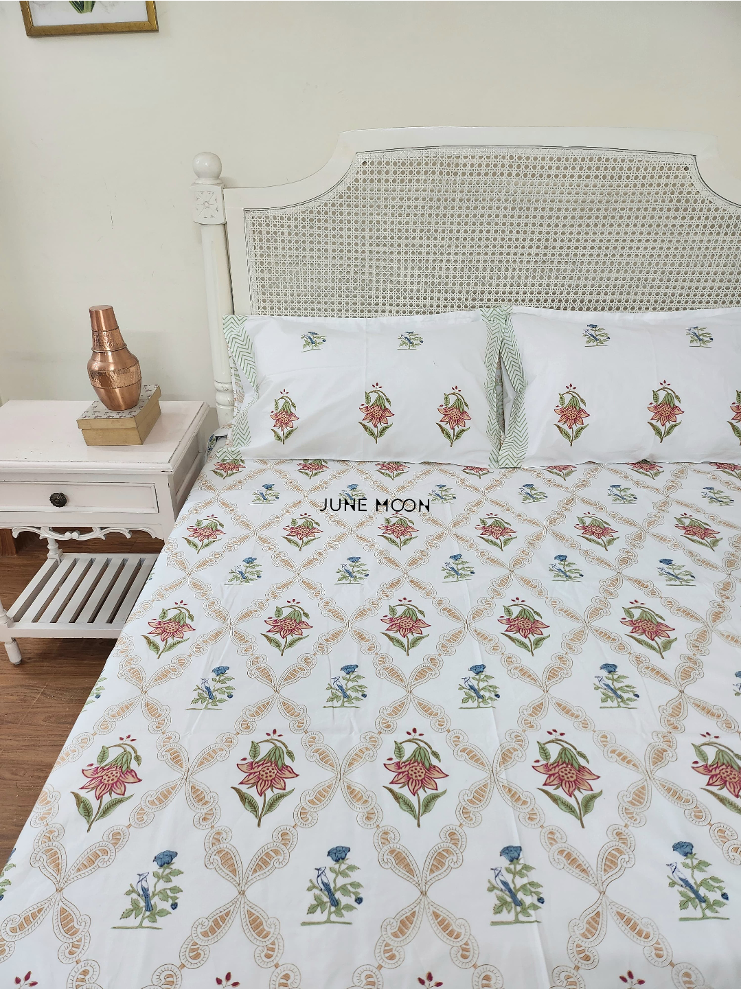 Into The Woods - Block Printed Bedsheet Set