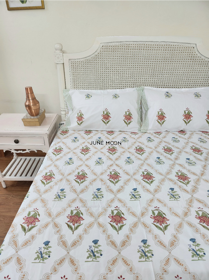 Into The Woods - Block Printed Bedsheet Set