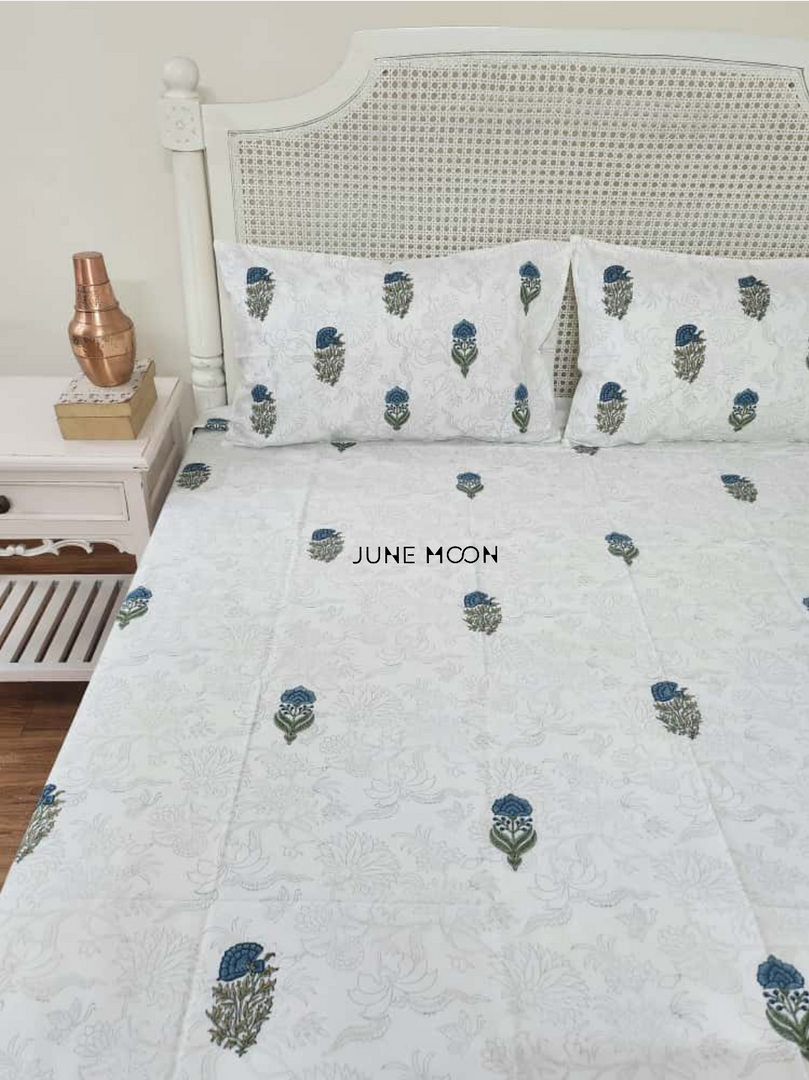 Sitaara - Block Printed Bedsheet Set
