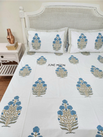 Load image into Gallery viewer, Vasundhara - Block Printed Bedsheet Set
