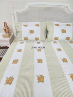 Load image into Gallery viewer, Women of Spring - Block Printed Bedsheet Set
