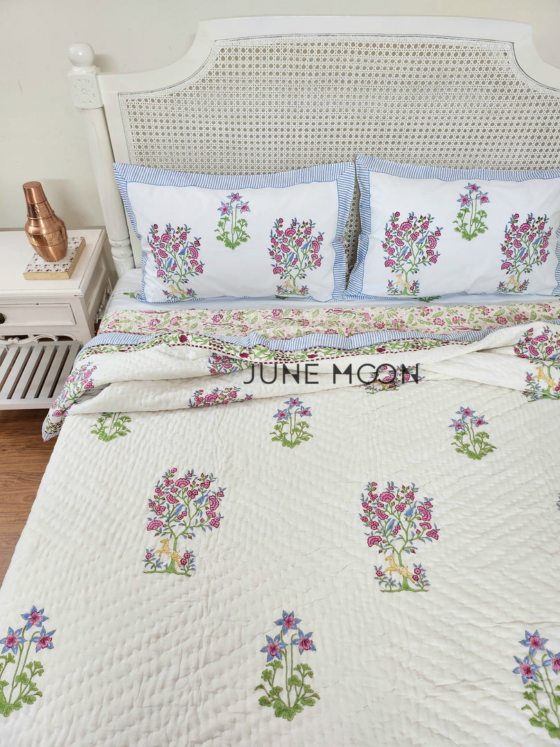 Floresta - Block Printed Muslin Quilt