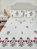 Load image into Gallery viewer, Zehnaseeb - Block Printed Bedsheet Set
