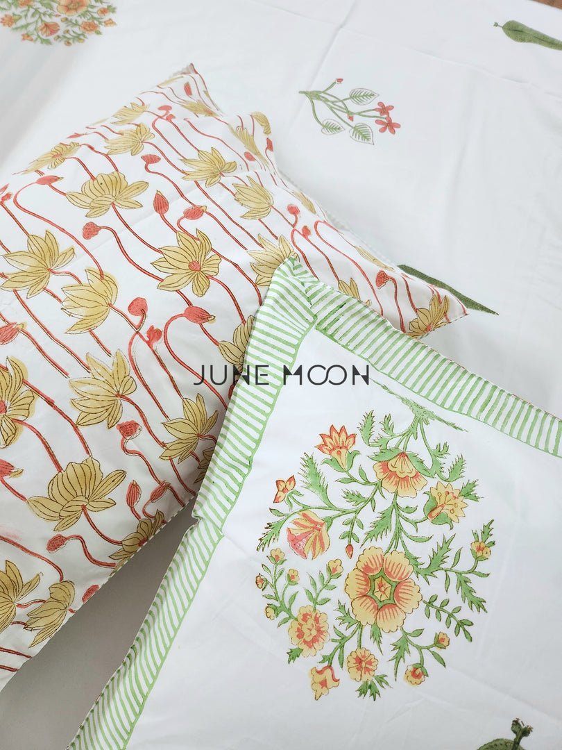 Women of Spring - Block Printed Bedsheet Set