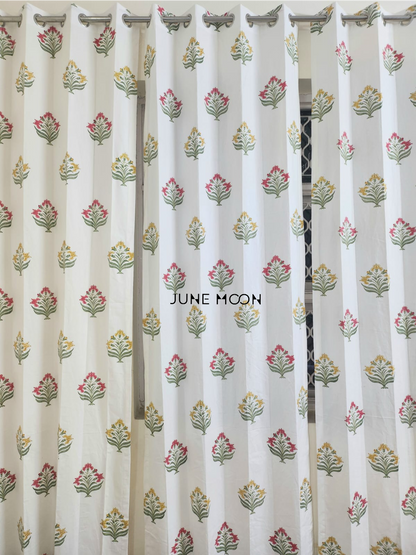 Indian Palette - Block Printed Curtains