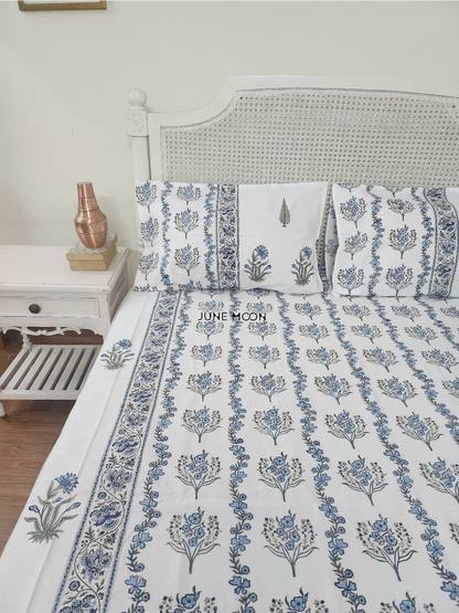 Oh I Sea - Block Printed Bedsheet Set