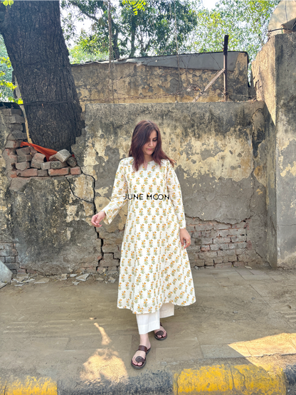 Basanti - Block Printed Kurta
