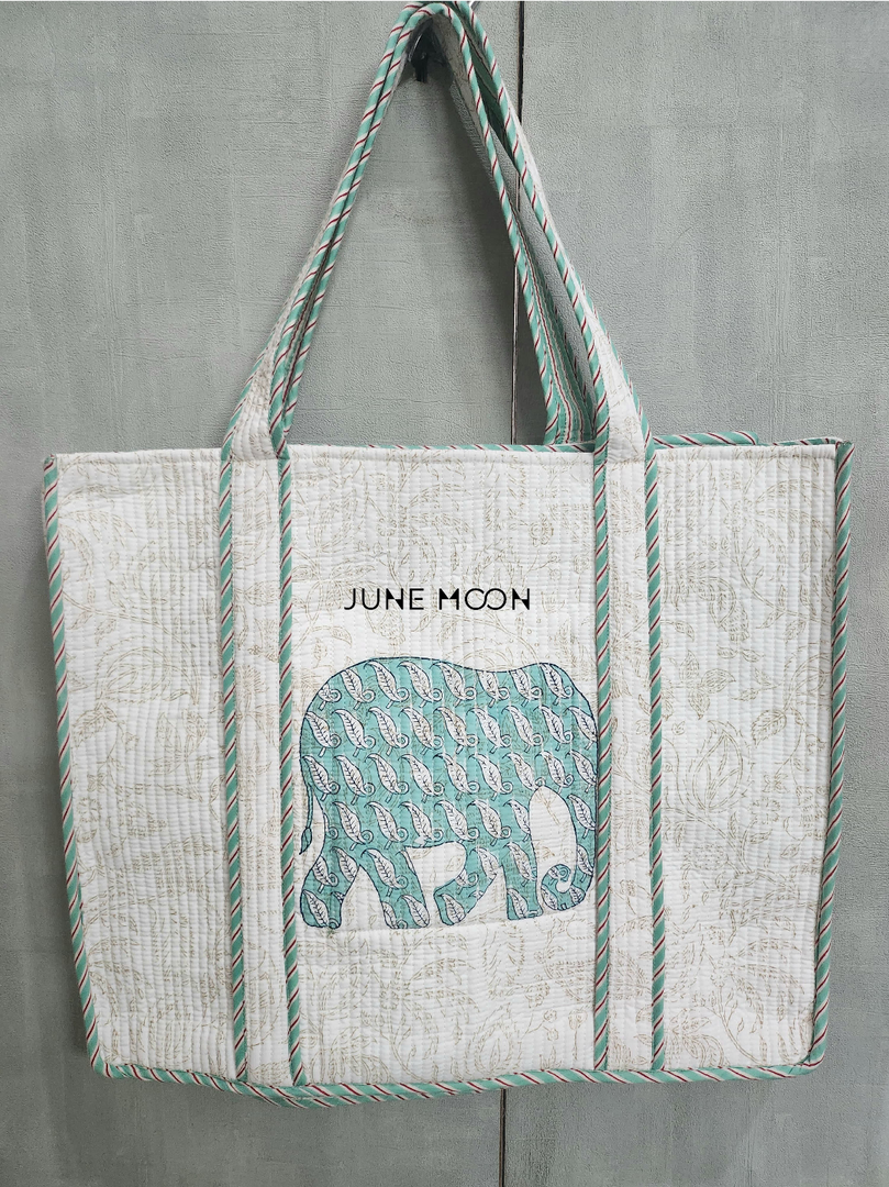 Roza - Block Printed Tote Bag