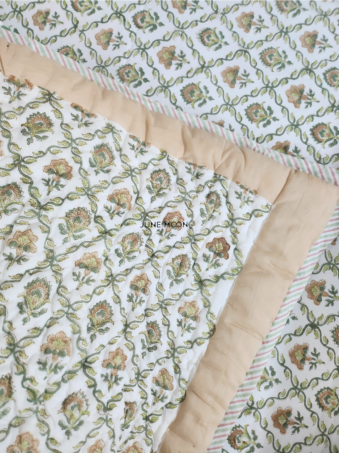 Albeli - Block Printed Muslin Quilt