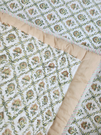 Albeli - Block Printed Muslin Quilt