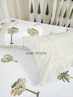 Load image into Gallery viewer, Sultry Greens - Block Printed Bedsheet Set
