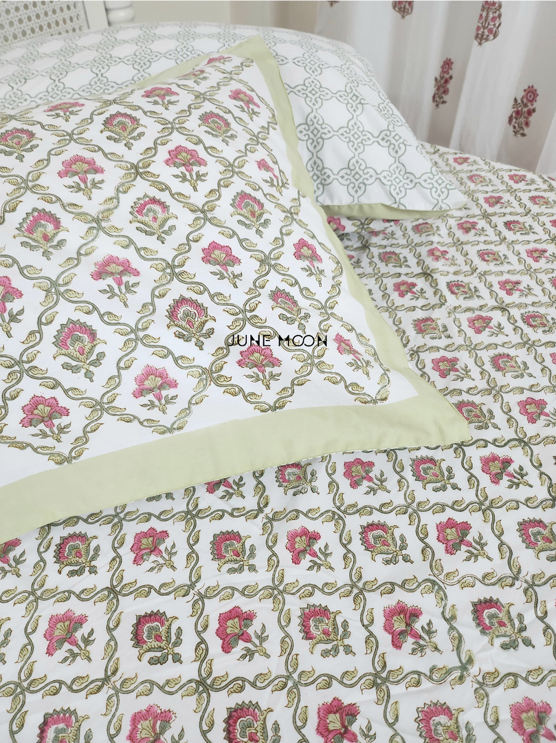 Manmohini - Block Printed Bedsheet Set