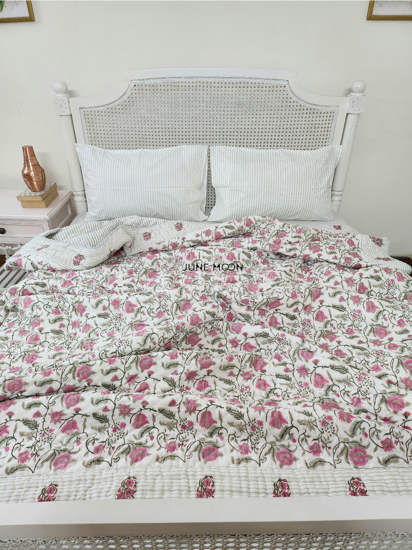 Gauhar - Block Printed Muslin Quilt