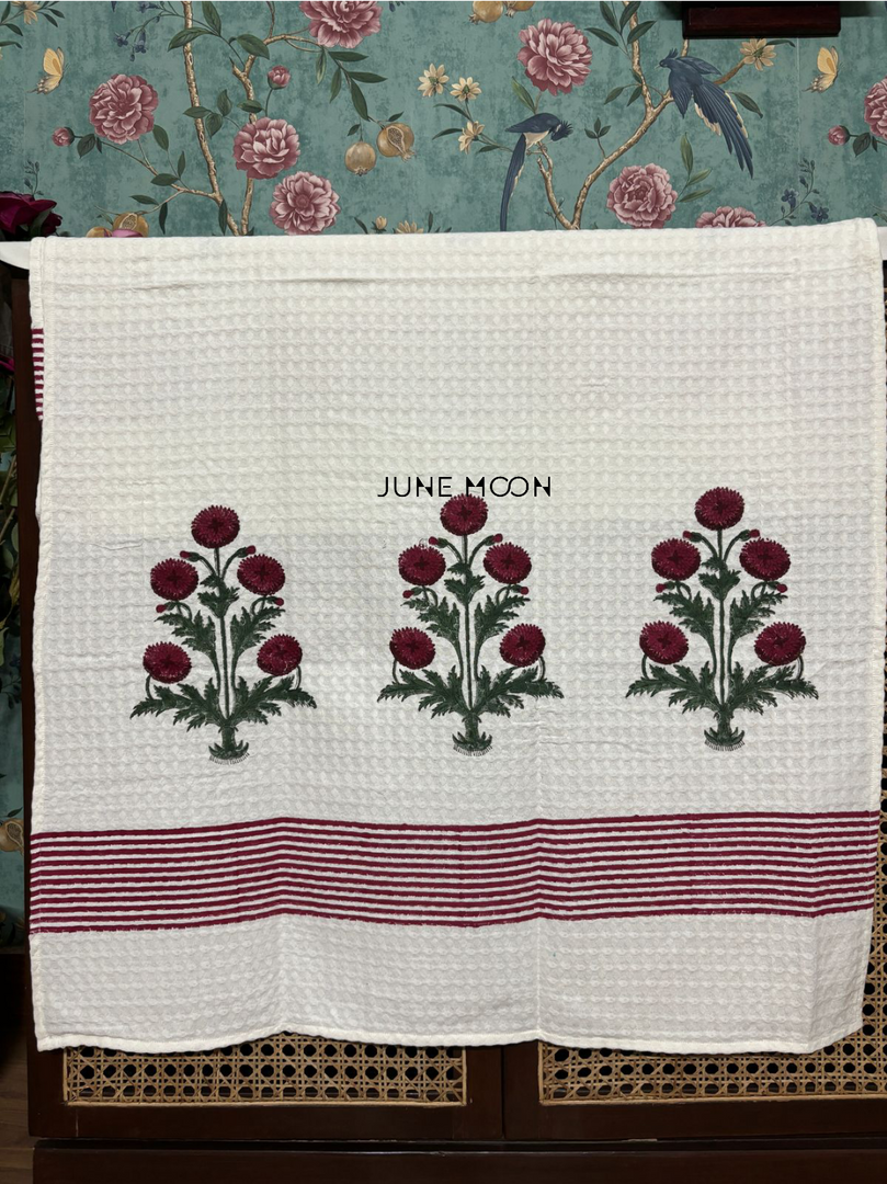 Firdaus - Block Printed Bath Towel