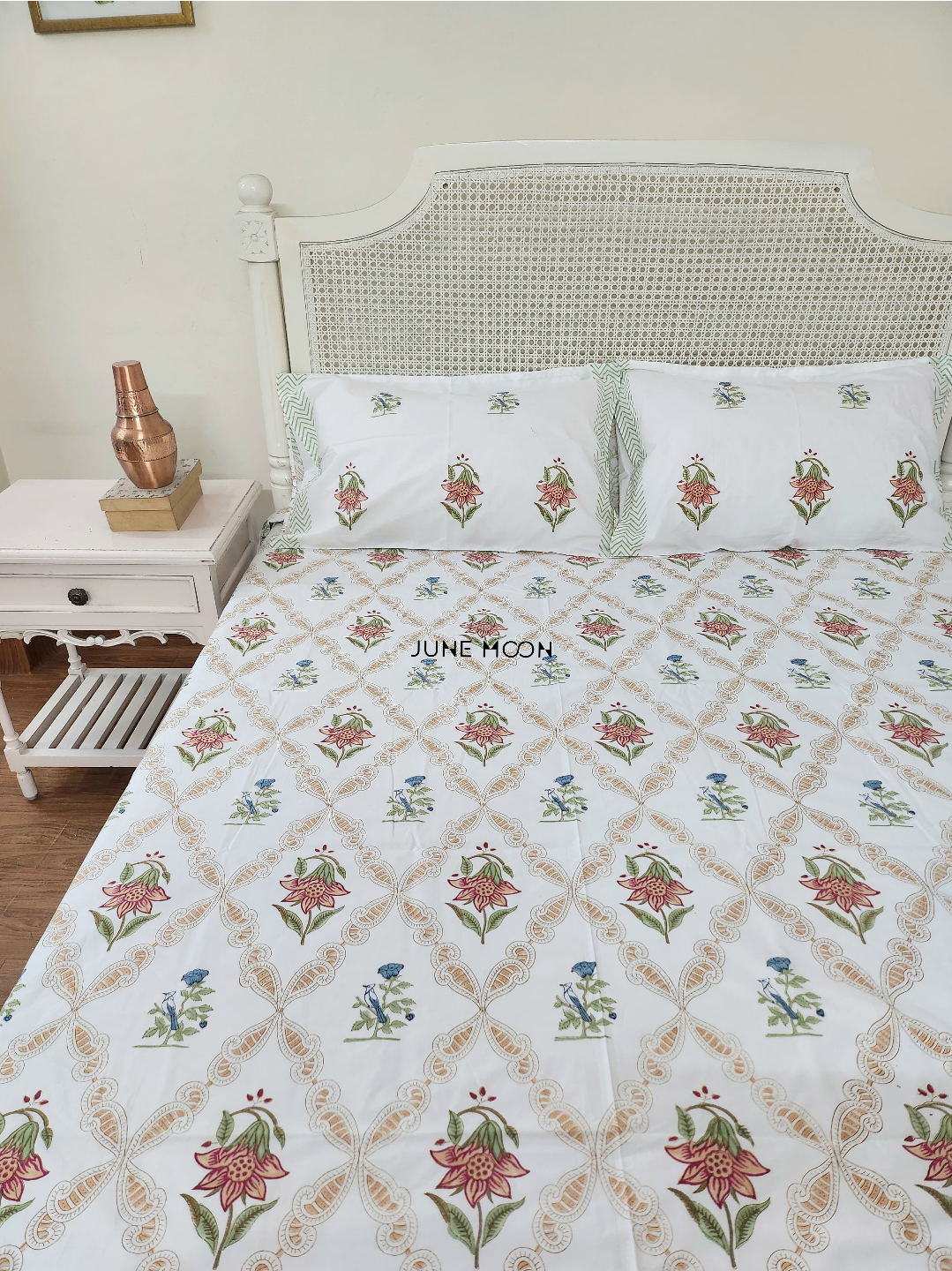 Into The Woods - Block Printed Bedsheet Set