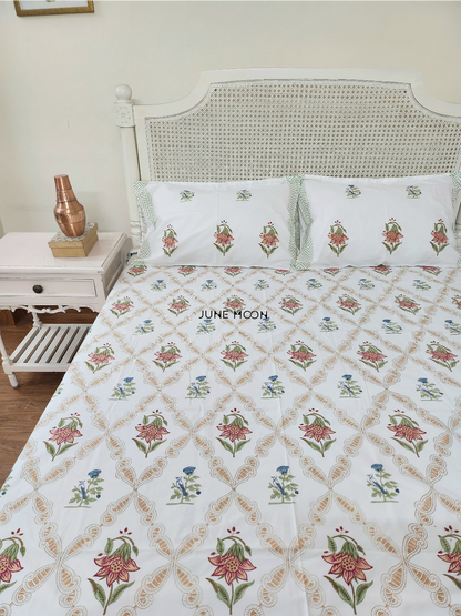 Into The Woods - Block Printed Bedsheet Set