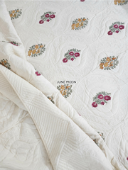 Gulsaana - Quilted Bedcover Set (Cream Base)