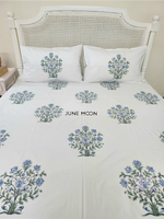 Load image into Gallery viewer, Peony Lane - Block Printed Bedsheet Set
