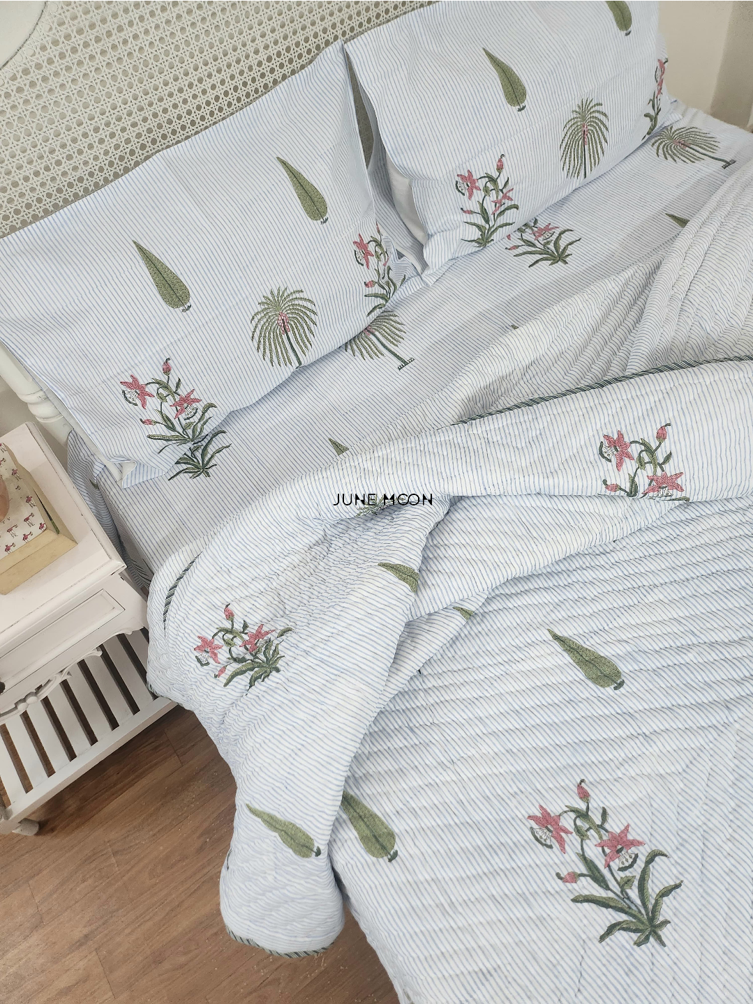 Rimjhim - Block Printed Muslin Quilt