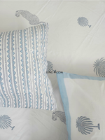 Load image into Gallery viewer, Regal Retreat - Block Printed Bedsheet Set
