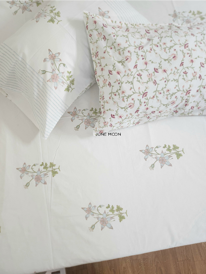 Darling Dainty - Block Printed Bedsheet Set