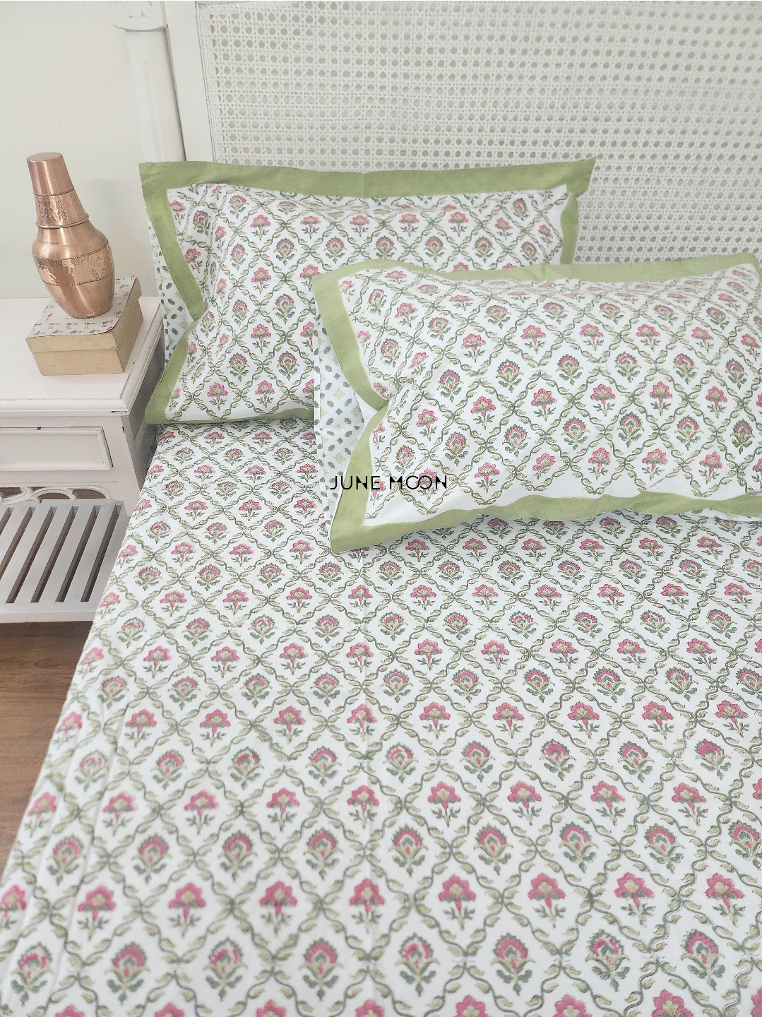 Manmohini - Block Printed Bedsheet Set