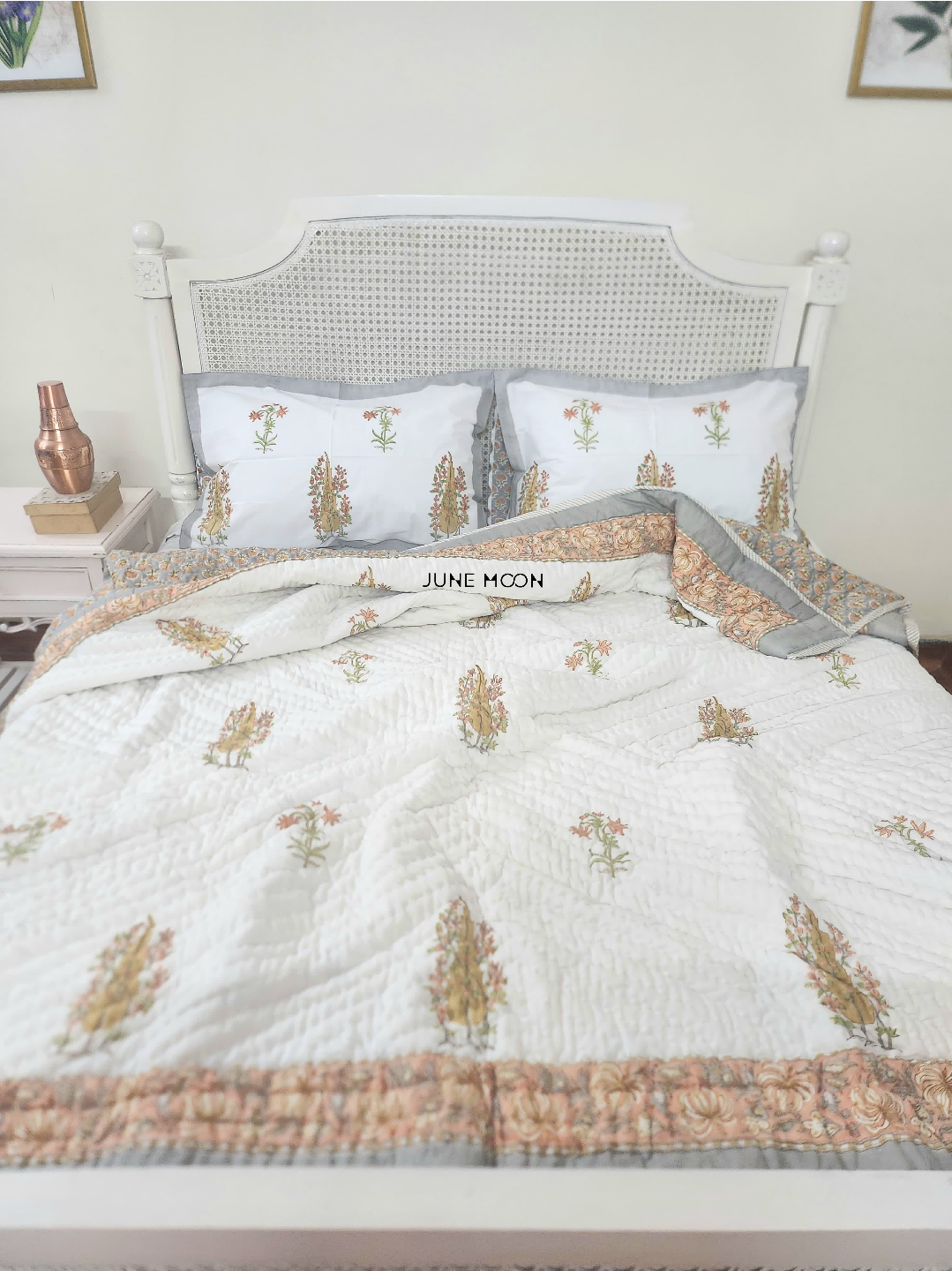 Mandarin Garden - Set of Quilt &amp; Bedsheet