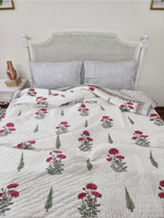 Load image into Gallery viewer, Scarlet - Block Printed Muslin Quilt
