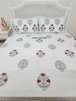 Load image into Gallery viewer, Lady Ruby - Block Printed Bedsheet Set
