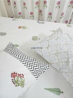 Load image into Gallery viewer, Core Hues - Block Printed Bedsheet Set
