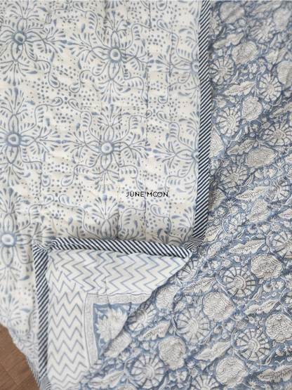 Chaandni - Block Printed Muslin Quilt