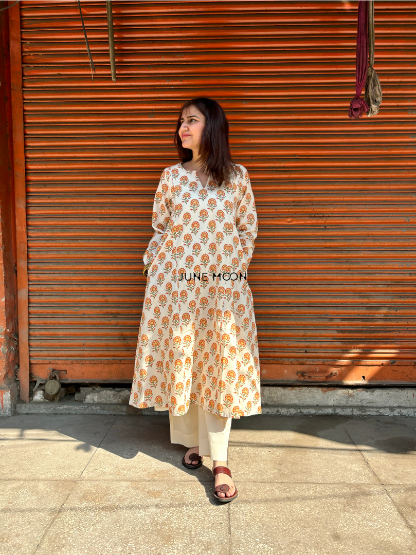 Zohra - Block Printed Kurta