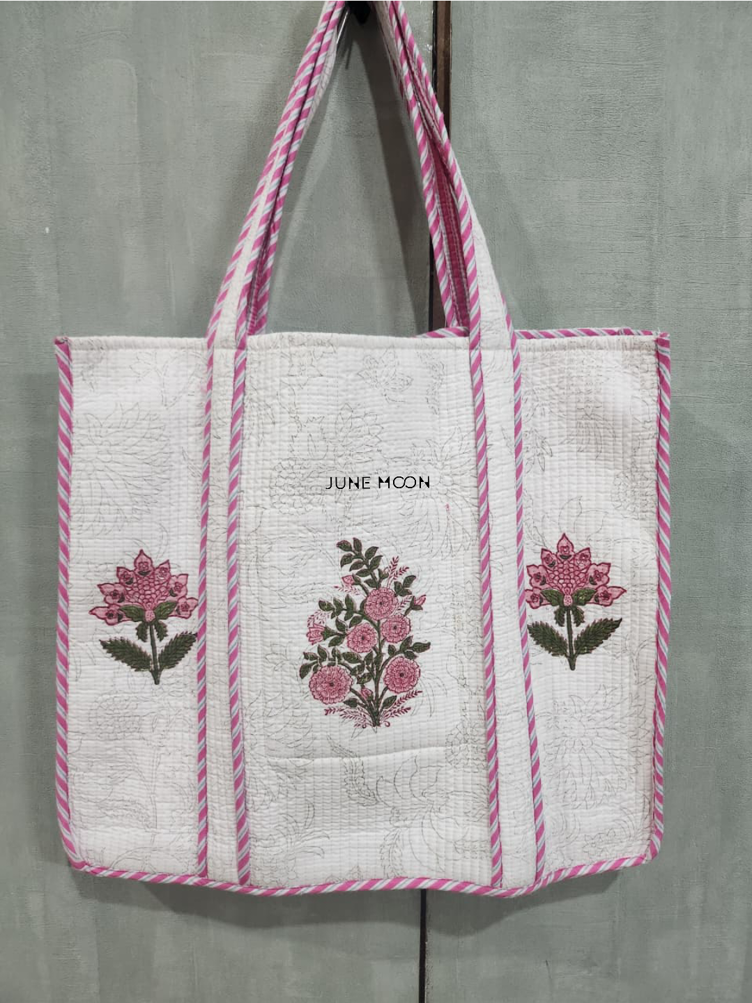 Roza - Block Printed Tote Bag