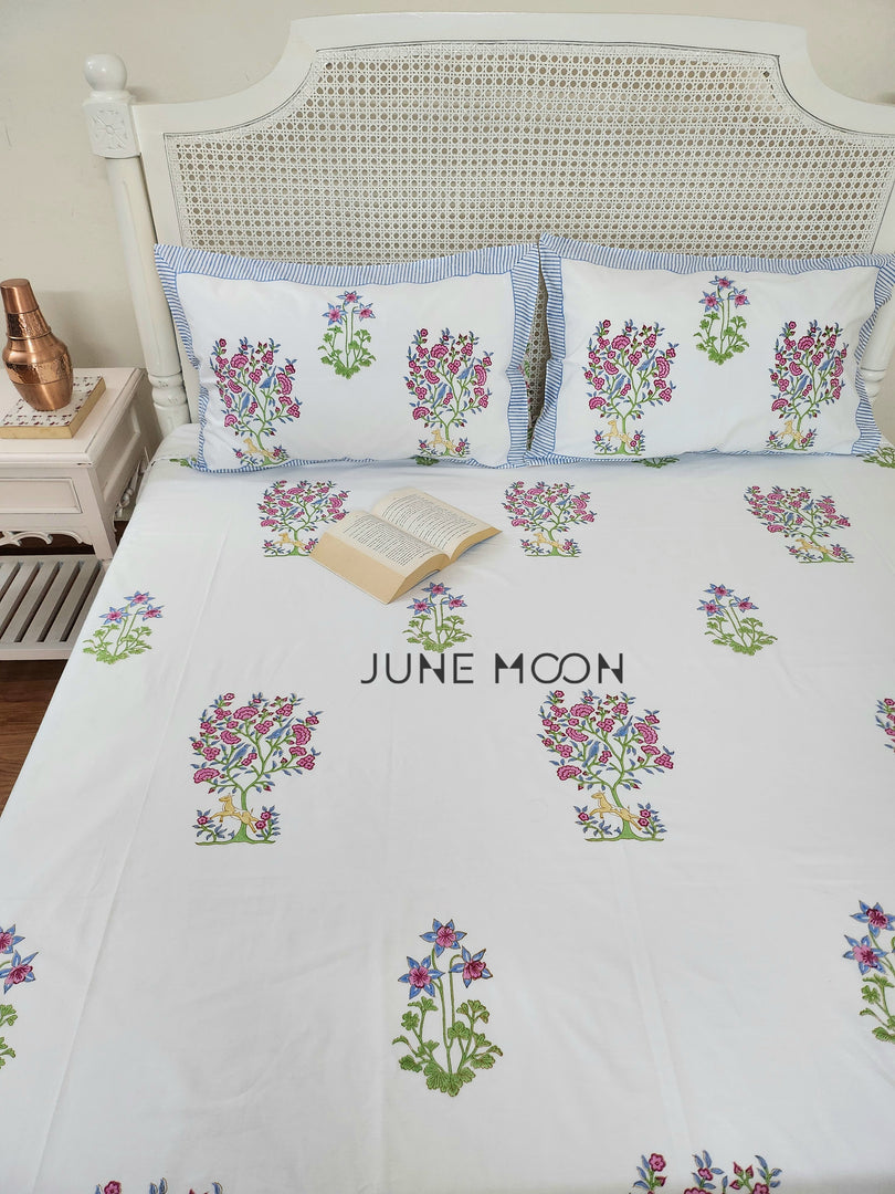 Floresta - Block Printed Bedsheet Set