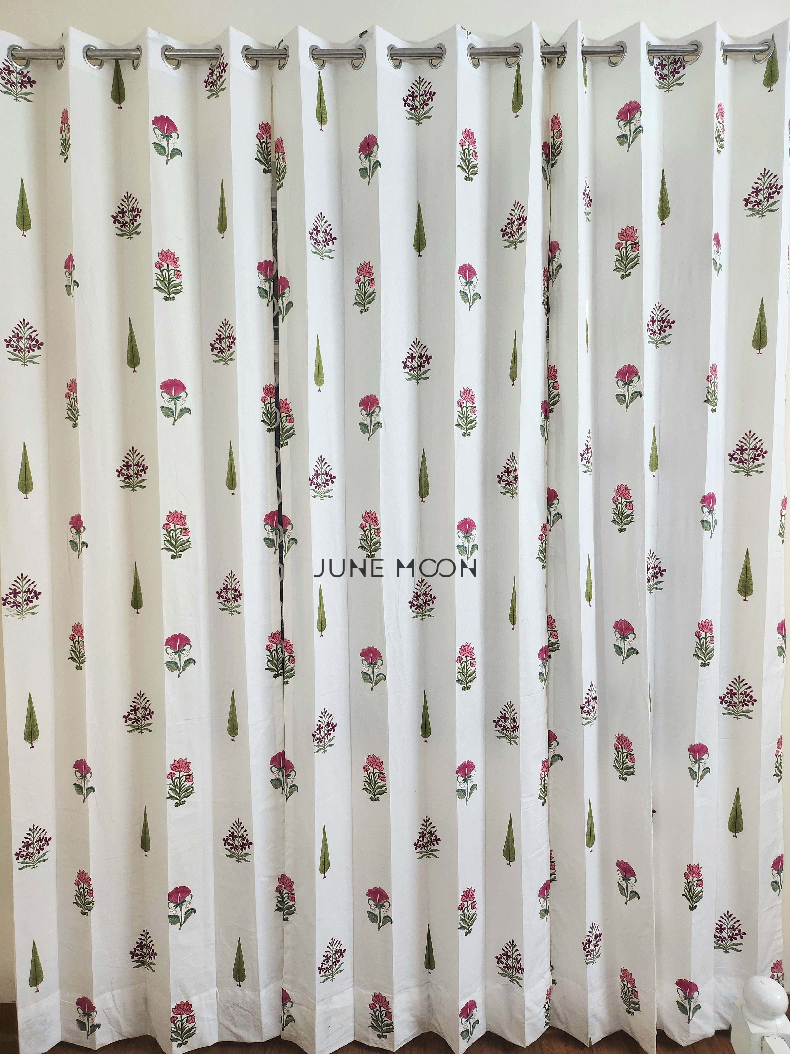 French Garden - Block Printed Curtains