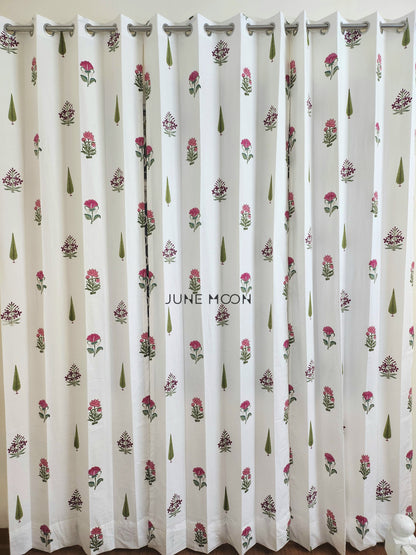 French Garden - Block Printed Curtains