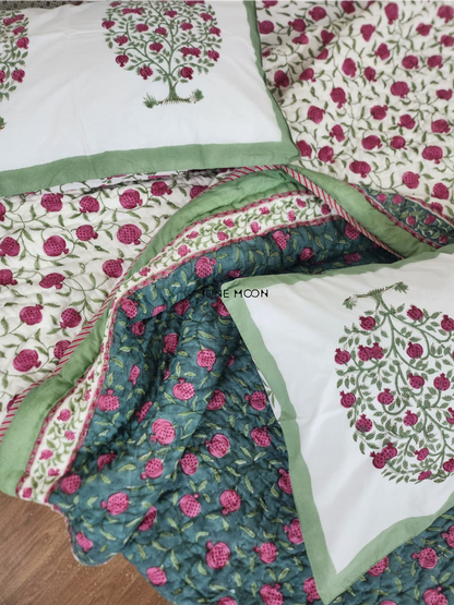 Kudrat - Block Printed Muslin Quilt