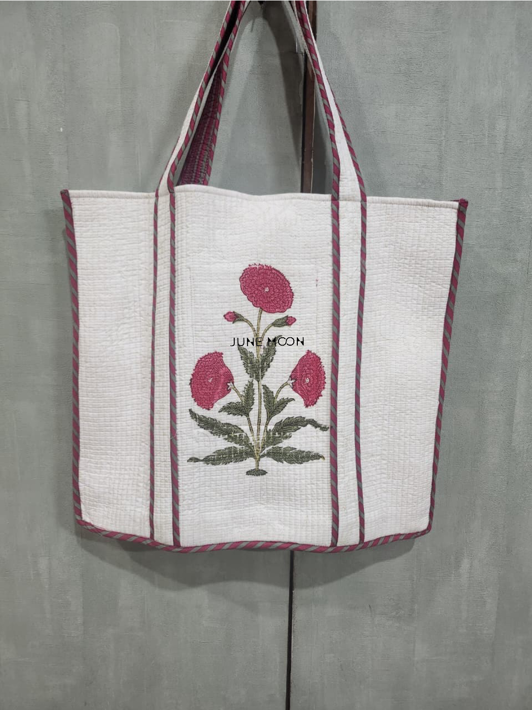 Roza - Block Printed Tote Bag