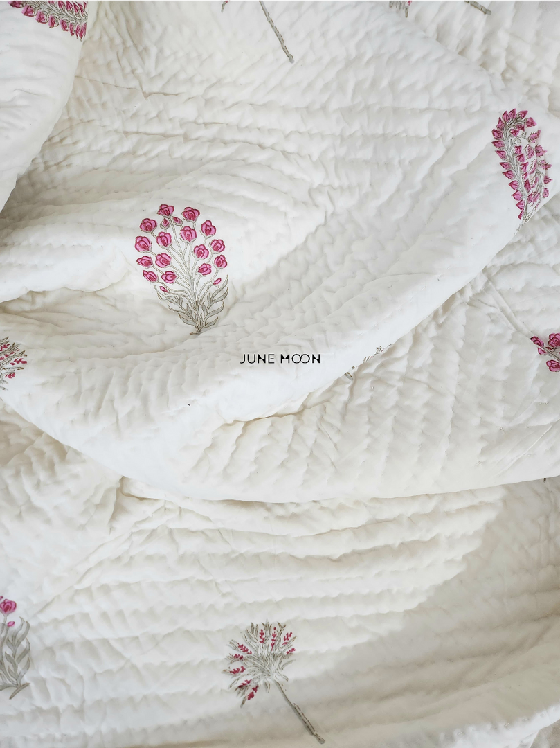 Mehreen - Block Printed Muslin Quilt