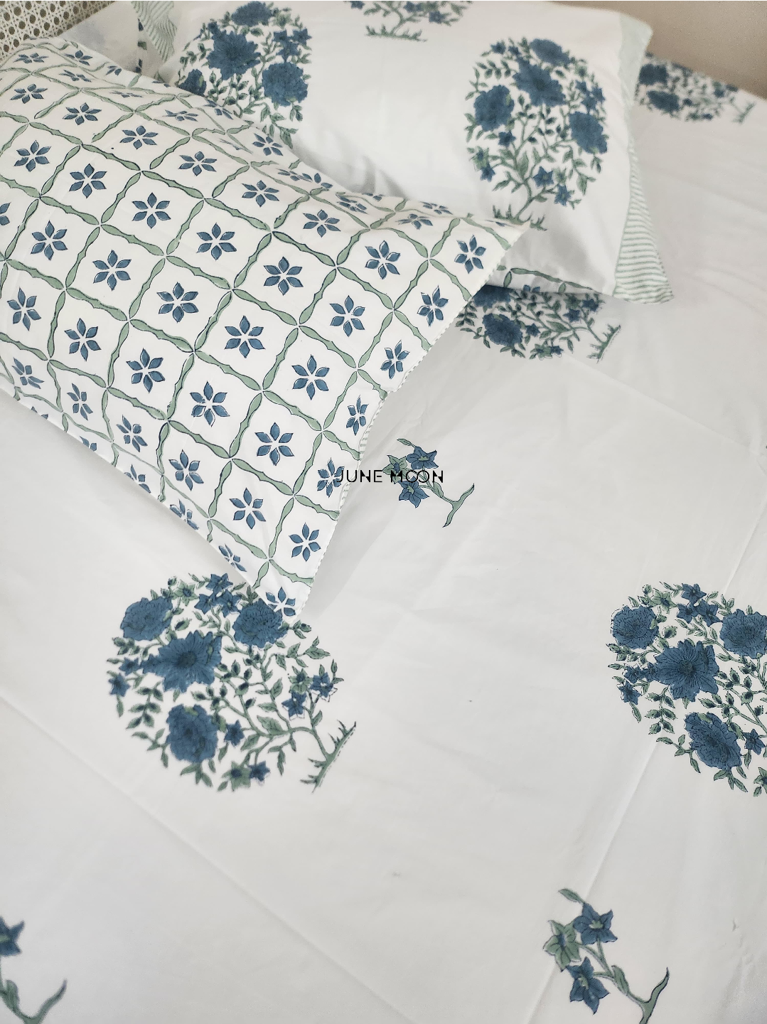 Saanjh - Block Printed Bedsheet Set