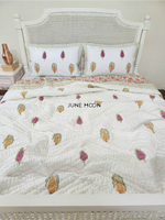 Load image into Gallery viewer, Golden Oak - Set of Quilt &amp; Bedsheet

