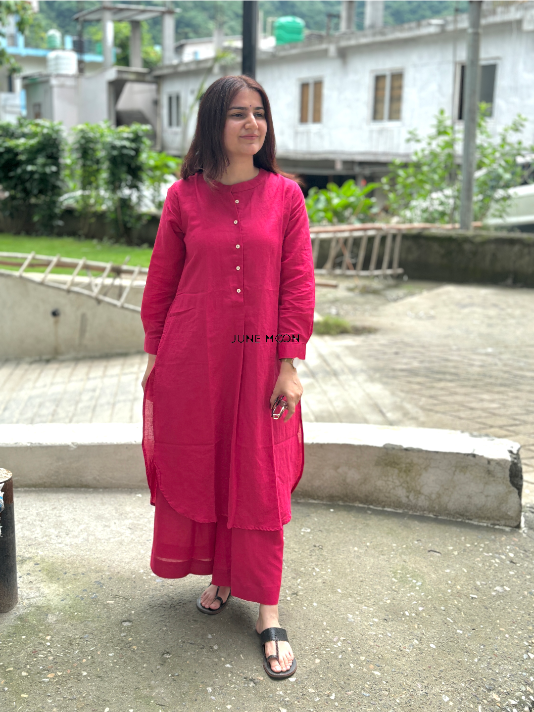 Molly Kurta Set - Linen Blend