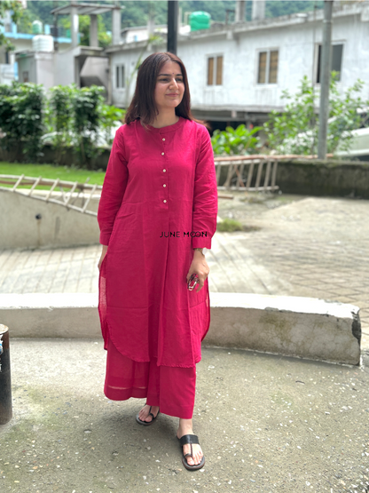 Molly Kurta Set - Linen Blend