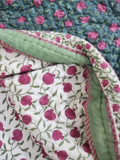 Kudrat - Block Printed Muslin Quilt